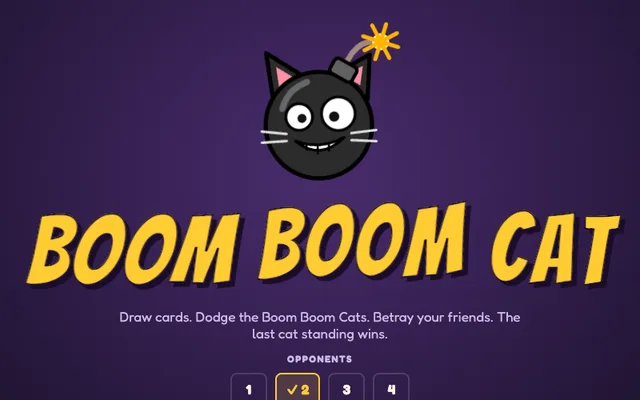 Boom Boom Cat title screen