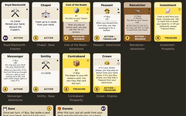 Dominion kingdom cards